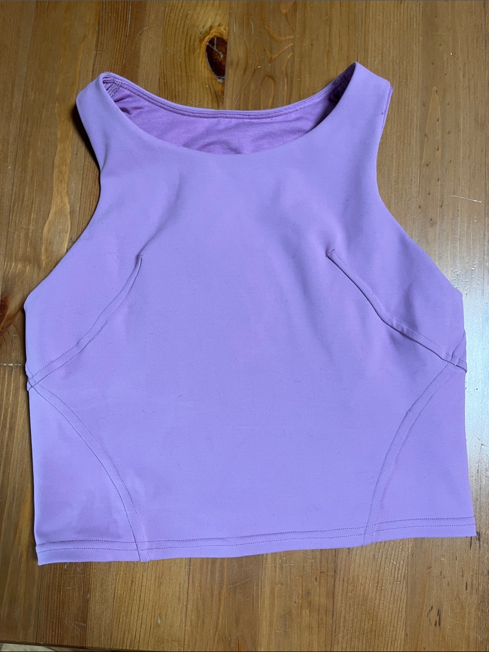 Lulu lemon High Neck Crop Tank Top - Lavender